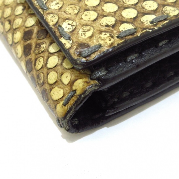 Fendi Long Wallet Python Beige Brown - Picture 9 of 10